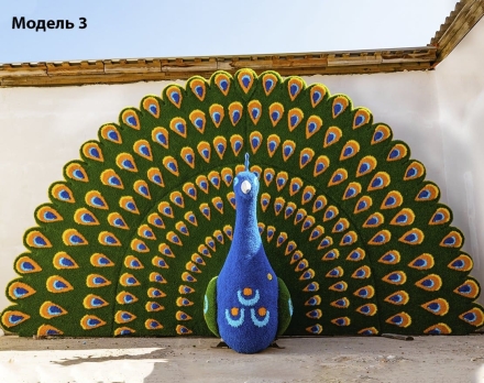 Топиари павлин Радужный Модель 2- газон Eco оптом, фото 7