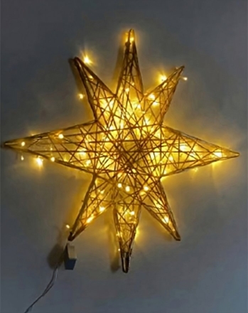 Световая фигура Звезда Рождественская плоская 1,5 м оптом, фото 1