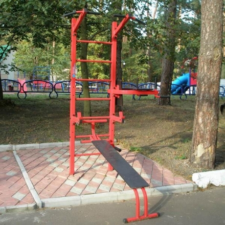 УТ101 Атлетич. комплекс ( Тр.60х60) с турником оптом, фото 2