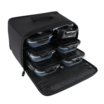 Сумка 6 Pack Fitness Beast Duffle со съемной системой контейнеров, черный оптом, фото 4