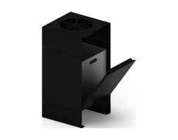 Урна парковая с пепельницей (черная) (под анкера) Порядок, фото 1