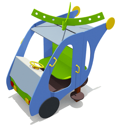 Игровой макет мини Вертолётик ВСТ 5629 для детской площадки оптом, фото 4