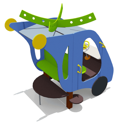 Игровой макет мини Вертолётик ВСТ 5629 для детской площадки оптом, фото 3