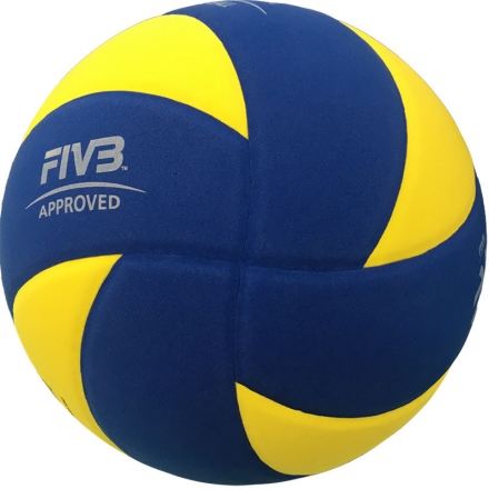 Мяч для вол. на снегу &quot;MIKASA SV335-V8&quot;, р.5, FIVB Appr, синт.пена ТПЕ, клееный, бут.кам, жел-син оптом, фото 4