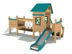 Игровой комплекс ДГ-36 от 3 лет для детской площадки Лиственница