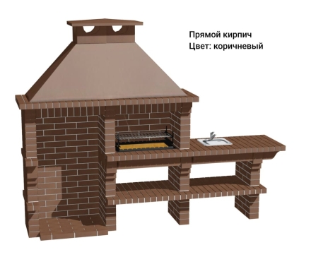 Печь Аристократ 814 Прямоугольный кирпич красный с коричневым оптом, фото 9