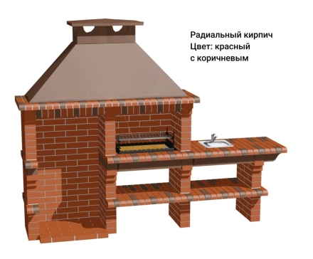 Печь Аристократ 814 Прямоугольный кирпич красный с коричневым оптом, фото 12