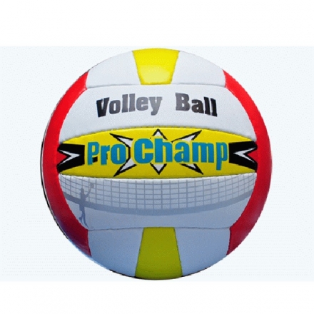 Мяч волейбольный пляжный ProChamp р. 5 синт.кожа, разноцветный оптом, фото 1