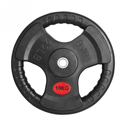 Диск 31 мм. обрезиненный с 3-мя хватами  10 кг (модель: D1) оптом, фото 1