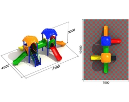 Детская игровая площадка Радуга 3.2, фото 2
