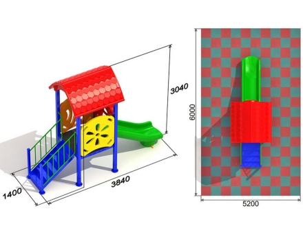 Детская площадка Малютка 2.1_2вар оптом, фото 2