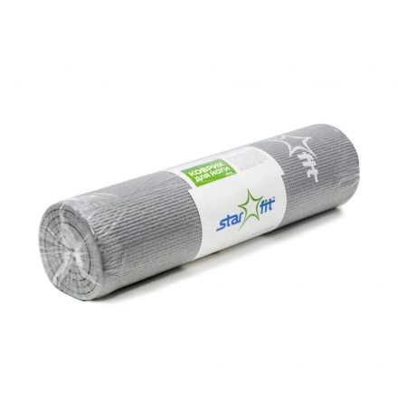 Коврик для йоги FM-101 PVC 173x61x1,0 см, серый оптом, фото 6