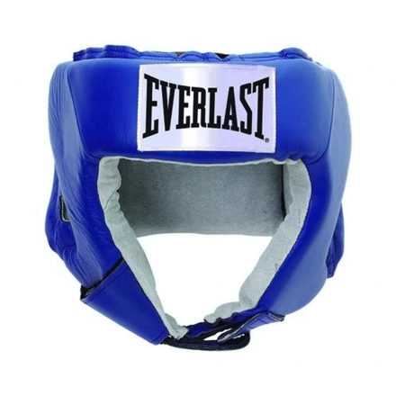 Шлем открытый Everlast USA Boxing M кожа син. 610206U оптом, фото 1