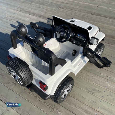 Электромобиль Jeep Rubicon 4WD белый оптом, фото 11
