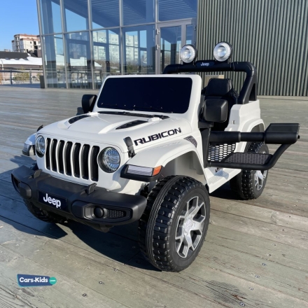 Электромобиль Jeep Rubicon 4WD белый оптом, фото 5