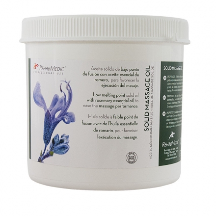 Масло массажное твёрдое RehabMedic SOLID MASSAGE OIL ,C/ROMERO,с розмарином арт. RMG0802001, 1 л оптом, фото 1
