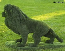 Топиари лев Пирелли, Н=160 см - газон Eco Green, фото 2