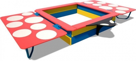 Песочница &quot;Божья коровка&quot; с крышкой Т314  оптом, фото 1