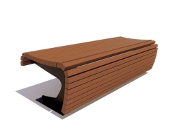 Банкетка Сквер, Сосна 1,5 м, фото 2 Банкетка Сквер, Сосна 1,5 м, фото 2