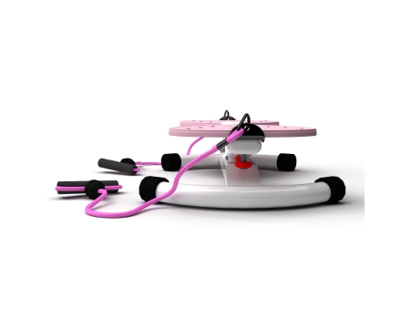 Фитнес платформа DFC &quot;Twister Bow&quot; с эспандерами Розовый оптом, фото 2