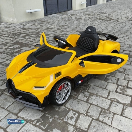Электромобиль Bugatti Divo 12V — HL338 желтый оптом, фото 4
