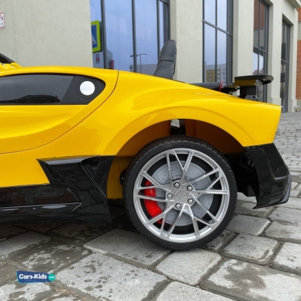 Электромобиль Bugatti Divo 12V — HL338 желтый оптом, фото 2