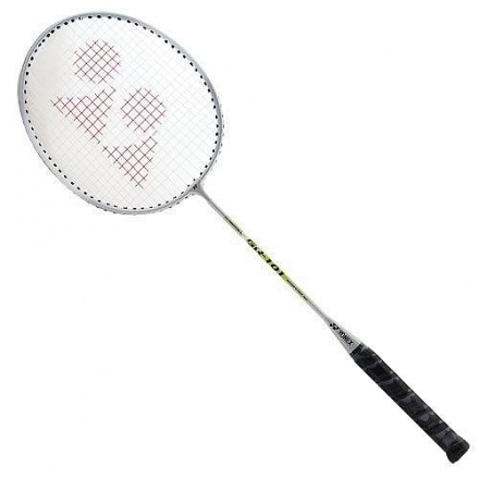 СЦ*Ракетка бадм. Yonex GR-101R, для начинающ.,стал. обод и стерж с тройник, со струнами, серебр оптом, фото 1