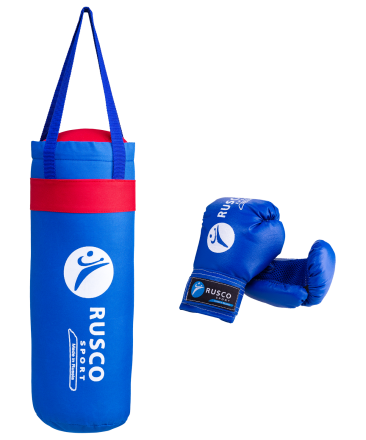 Набор для бокса детский, к/з, текстиль, 6 oz оптом, фото 1