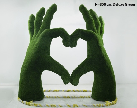 Топиари стела Ладони-сердце, h=350 см - газон Deluxе оптом, фото 5