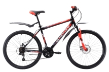 Велосипед Black One Onix 26 D чёрный/красный/белый 20"