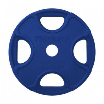 Обрезиненный диск FOREMAN FMPRR-20KGBL (20 кг) оптом, фото 1
