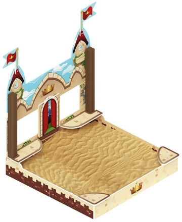 Песочница средняя с ограждением Королевство - ИО 5.15.01-01 оптом, фото 4