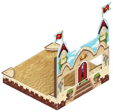 Песочница средняя с ограждением Королевство - ИО 5.15.01-01 оптом, фото 2