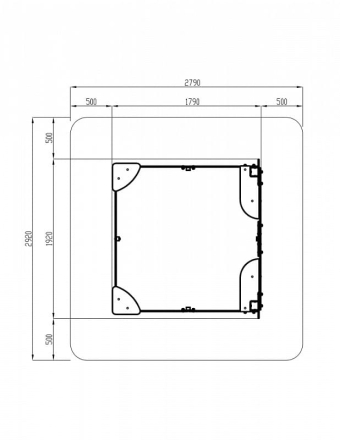 Песочница средняя с ограждением Королевство - ИО 5.15.01-01 оптом, фото 5