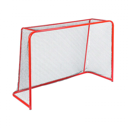 Сетка флорбол Д=2,5 мм, яч. 40*40, цв. черный. Размер 1,20*1,80*0,60м ПП, (пара). оптом, фото 1