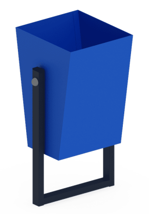 Урна трапеция (синяя) - МФ 50.01.01-01 оптом, фото 1