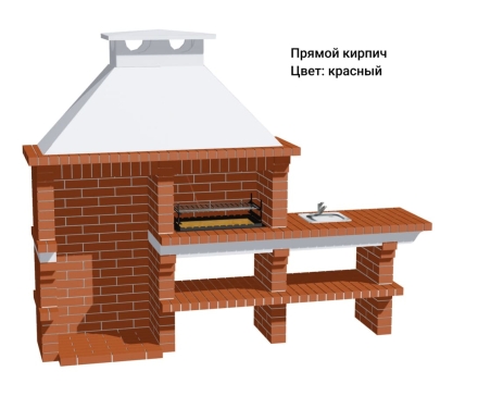 Печь Аристократ 814 Радиальный кирпич красный с коричневым оптом, фото 11
