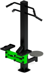 Степ+Твистер (зеленый) - Уличный тренажер - СТ 019-12, фото 2 Степ+Твистер (зеленый) - Уличный тренажер - СТ 019-12, фото 2