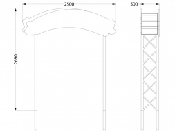 МФ 7.20 Входная арка с росписью Небо, фото 2