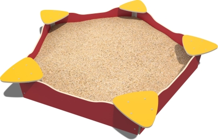 Песочница ДС006 для детской игровой площадки оптом, фото 2