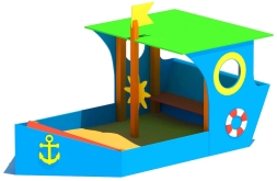 Песочница Кораблик для детской игровой площадки