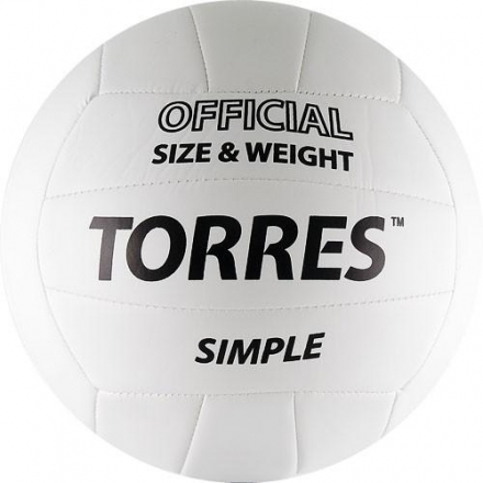 Мяч волейбольный любительский &quot;TORRES Simple&quot;, размер 5 оптом, фото 1
