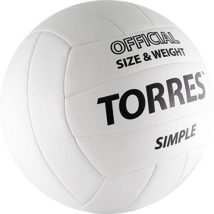 Мяч волейбольный любительский &quot;TORRES Simple&quot;, размер 5 оптом, фото 2