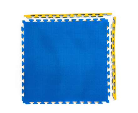 Будо-мат, 100 x 100 см, 40 мм, цвет сине-жёлтый оптом, фото 1