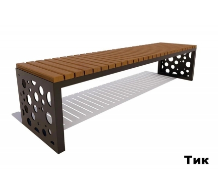 Скамейка садовая Адлер, Лиственница 0,6 м оптом, фото 4