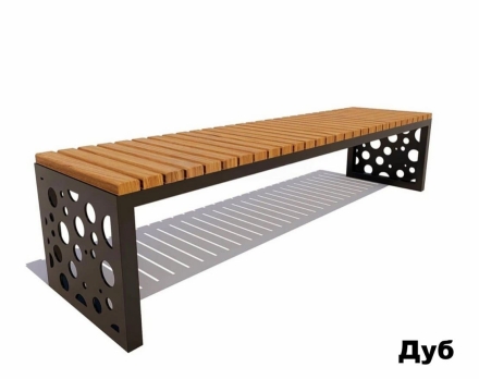 Скамейка садовая Адлер, Лиственница 0,6 м оптом, фото 5