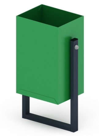 Урна прямоугольная (зеленая) - МФ 50.01.02-01 оптом, фото 2