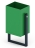 Урна прямоугольная (зеленая) - МФ 50.01.02-01 оптом