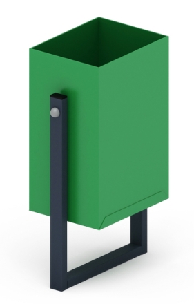 Урна прямоугольная (зеленая) - МФ 50.01.02-01 оптом, фото 1
