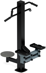 Степ+Твистер (серый) - Уличный тренажер - СТ 019-13, фото 2 Степ+Твистер (серый) - Уличный тренажер - СТ 019-13, фото 2